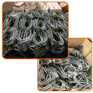PERNO “U” A-307 BAJO NORMA STANDARD ZINCADAS, GALVANIZADA, SS304-SS316 NEGRAS SEGUN PLANO